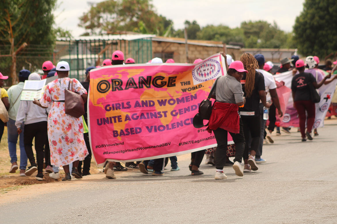 GWEN TRUST gender based violence awareness march